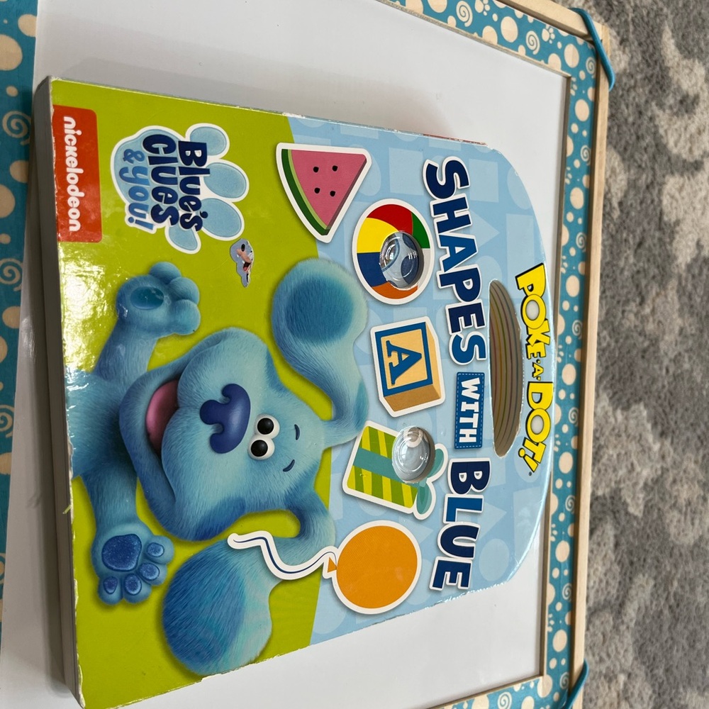 Melissa & Doug Blue and Green Learning Toy Plush Dog